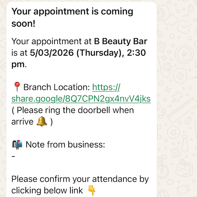 Auto WhatsApp reminders
