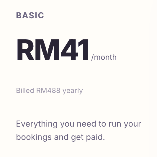 Solo pricing